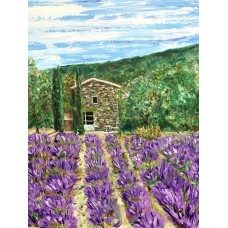 Provence, France, Original. Acrylic painting on canvas 75 * 95 cm, artist: Marina Stognieva